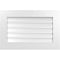 Ekena Millwork Vertical Surface Mount PVC Gable Vent: Functional, w/ 3-1/2"W x 1"P Standard Frame, 30"W x 20"H GVPVE30X2001SF - alternate 1